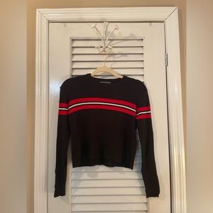 Brady Melville Red Stripe Sweater